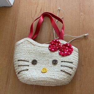 Hello Kitty Sanrio Rattan Strapped Bag